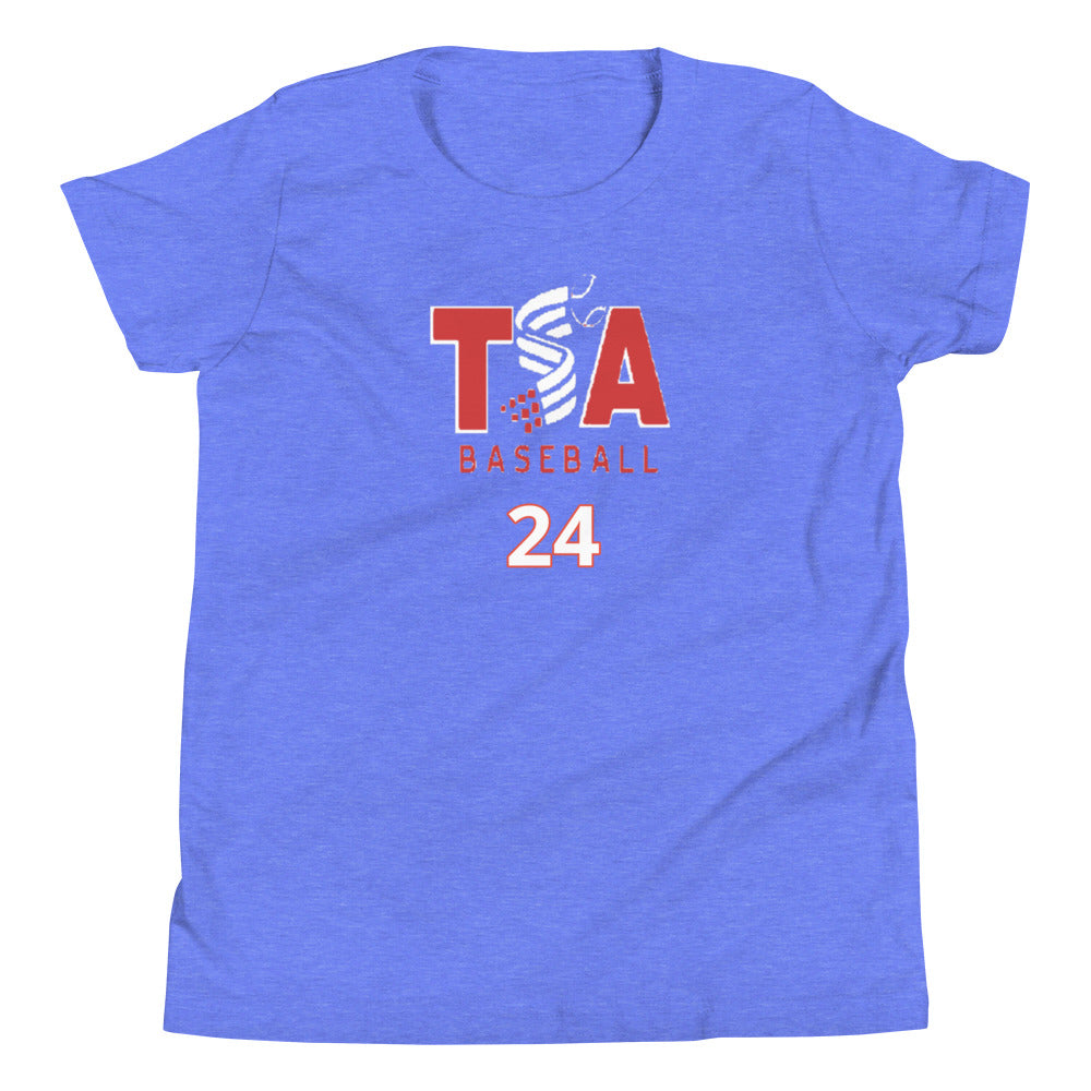 T.S.A. Baseball #24. Youth Short Sleeve T-Shirt