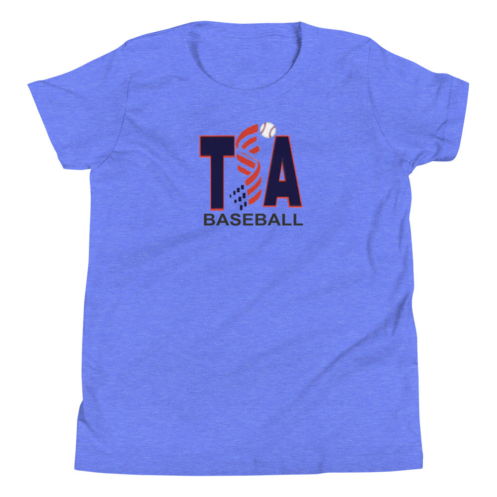 T.S.A. Baseball. "Multi Color Options" 100% Cotton. Youth Short Sleeve T-Shirt