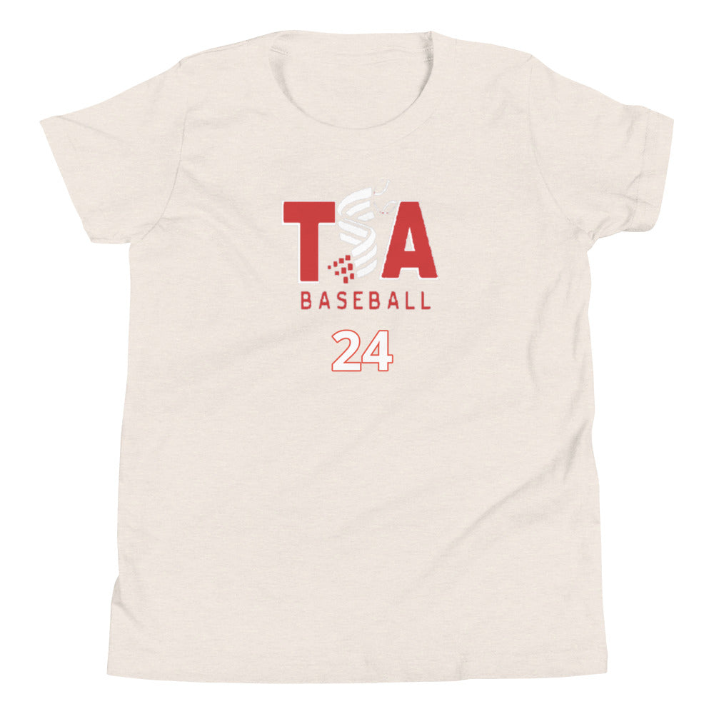 T.S.A. Baseball #24. Youth Short Sleeve T-Shirt