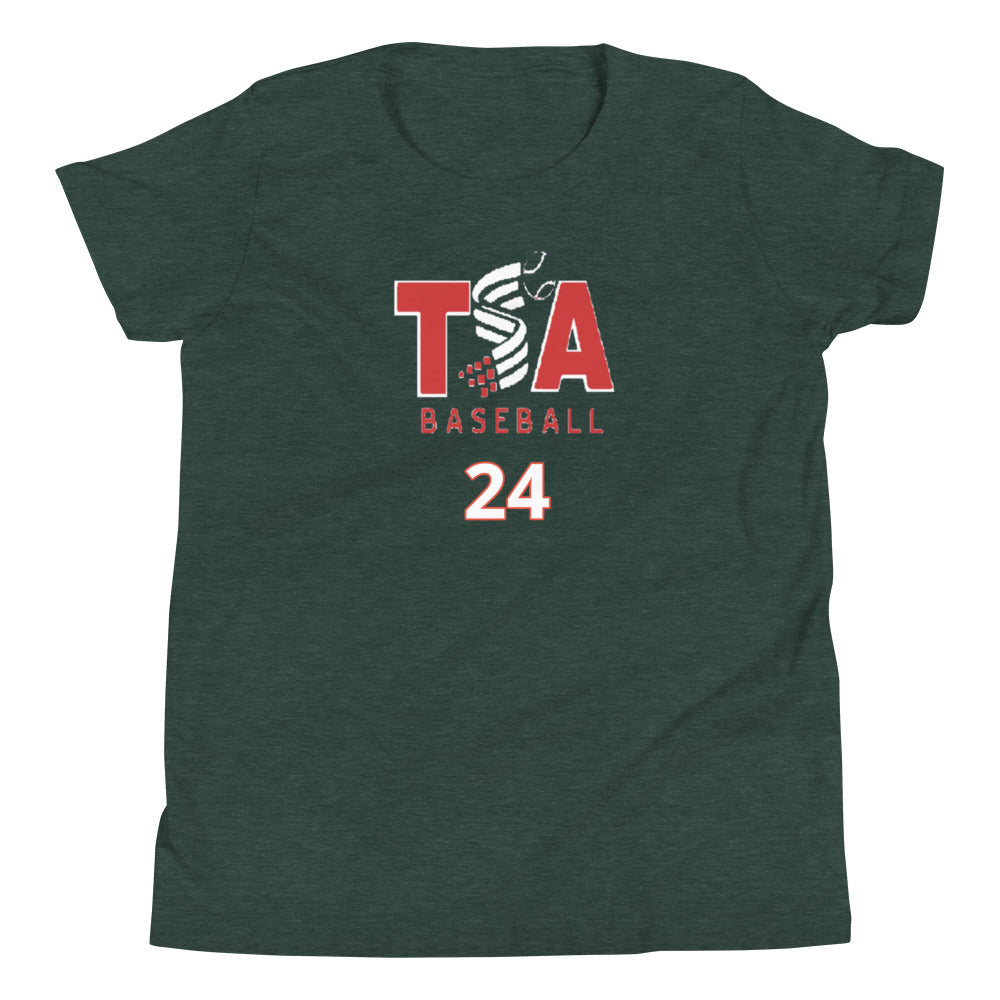 T.S.A. Baseball #24. Youth Short Sleeve T-Shirt