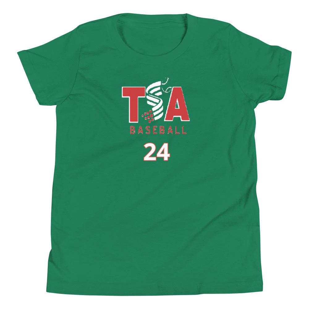 T.S.A. Baseball #24. Youth Short Sleeve T-Shirt