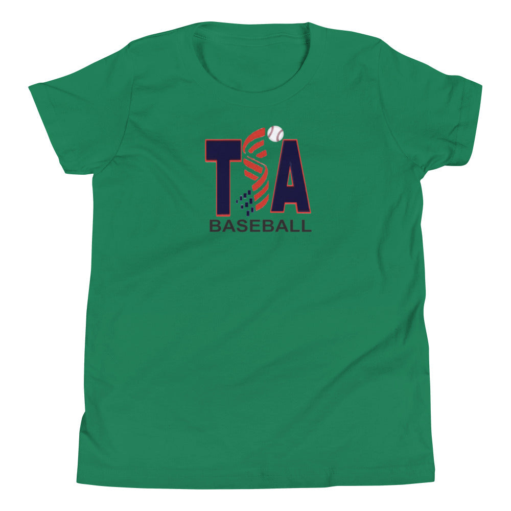 T.S.A. Baseball. "Multi Color Options" 100% Cotton. Youth Short Sleeve T-Shirt