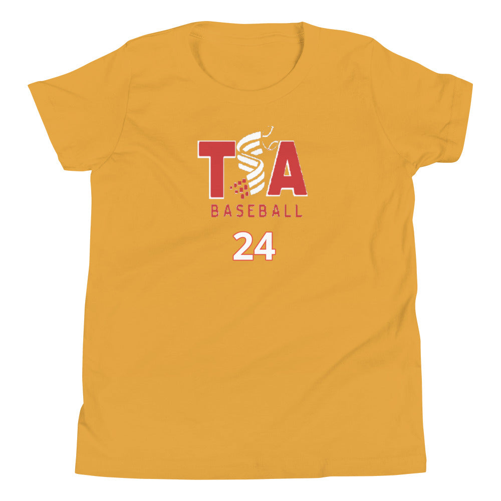 T.S.A. Baseball #24. Youth Short Sleeve T-Shirt