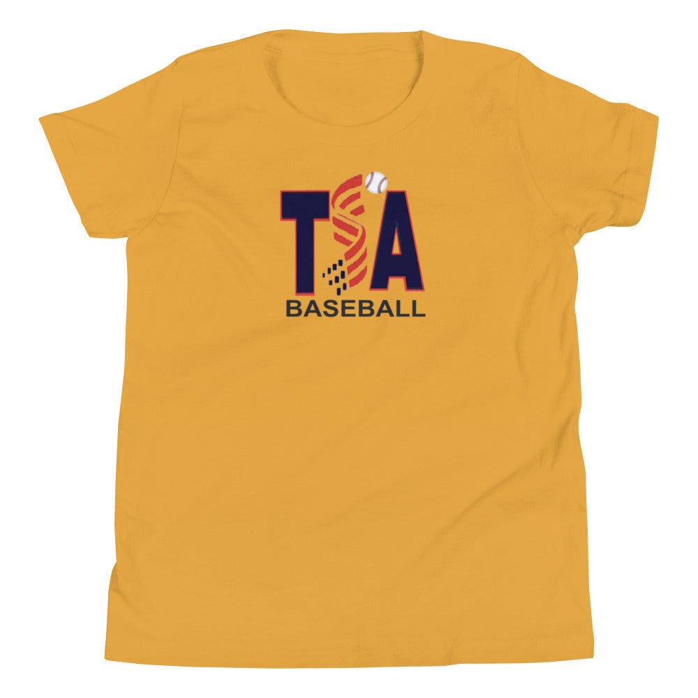 T.S.A. Baseball. "Multi Color Options" 100% Cotton. Youth Short Sleeve T-Shirt