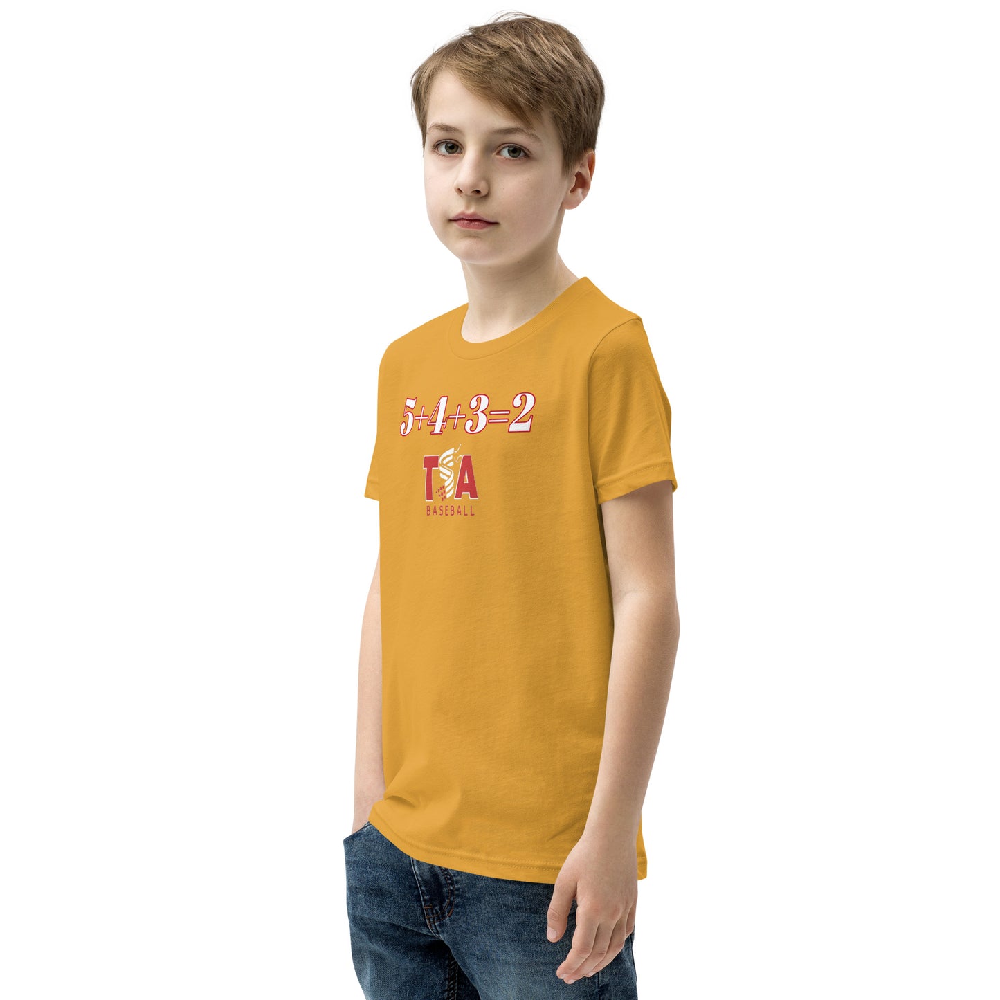 T.S.A. Baseball. (5+4+3=2) Youth Short Sleeve T-Shirt