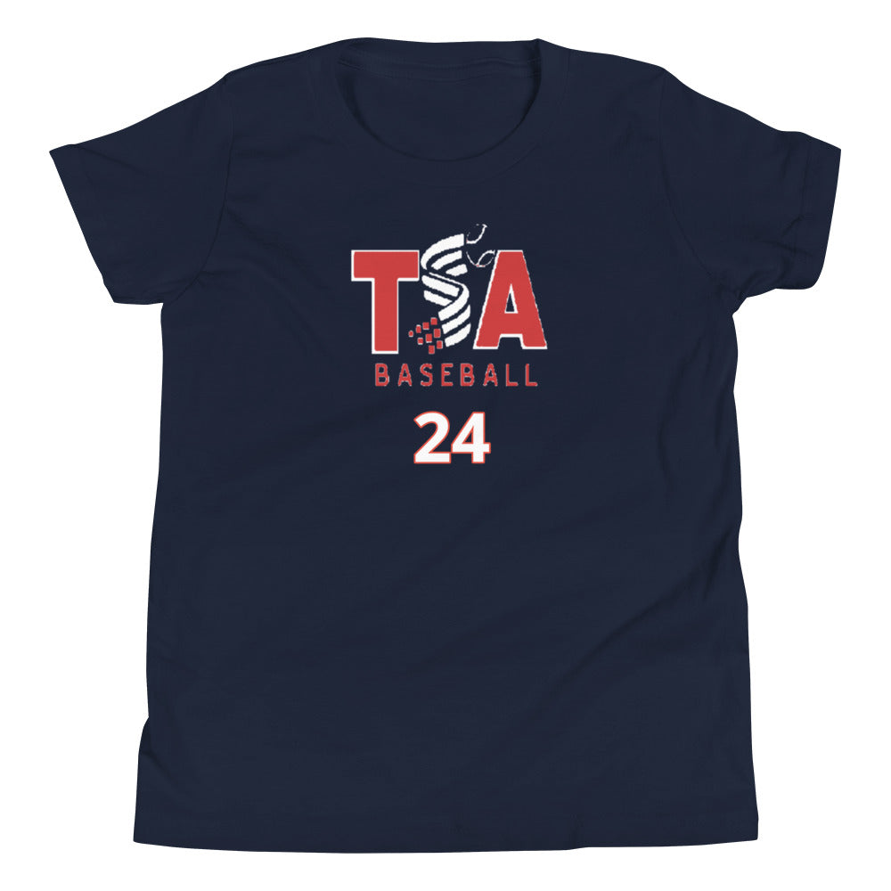 T.S.A. Baseball #24. Youth Short Sleeve T-Shirt