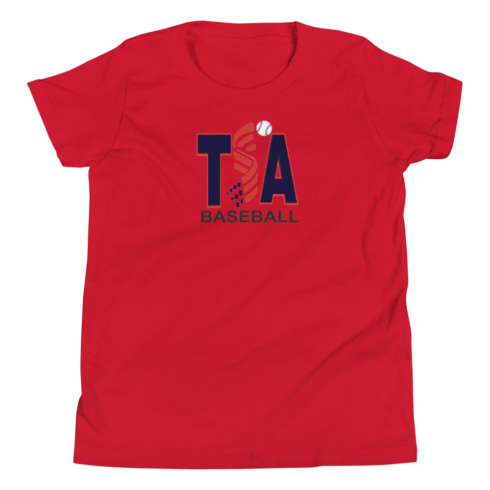 T.S.A. Baseball. "Multi Color Options" 100% Cotton. Youth Short Sleeve T-Shirt