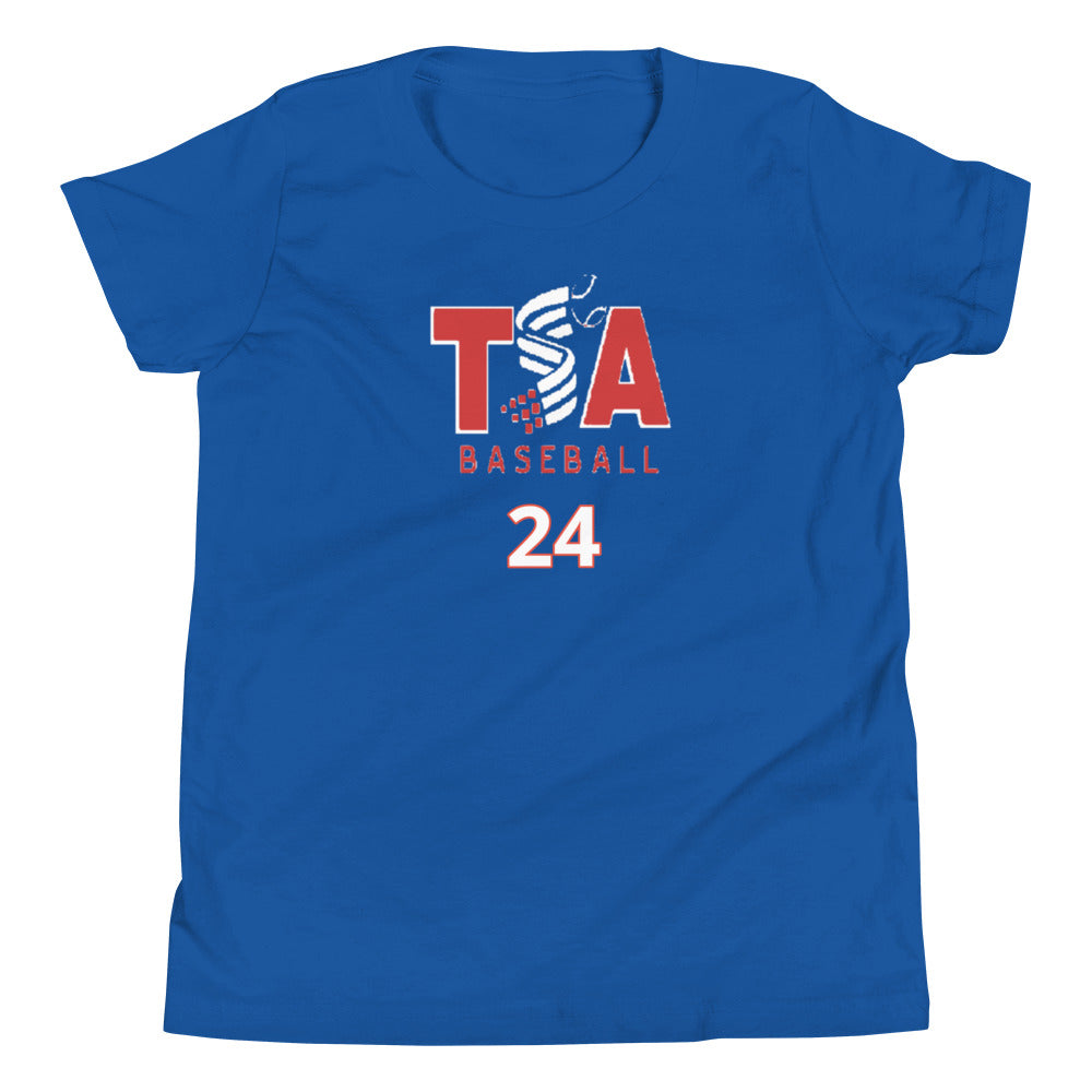 T.S.A. Baseball #24. Youth Short Sleeve T-Shirt