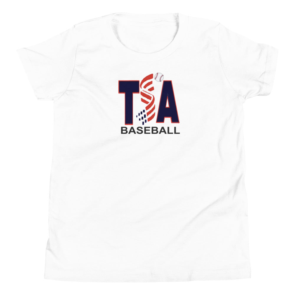 T.S.A. Baseball. "Multi Color Options" 100% Cotton. Youth Short Sleeve T-Shirt