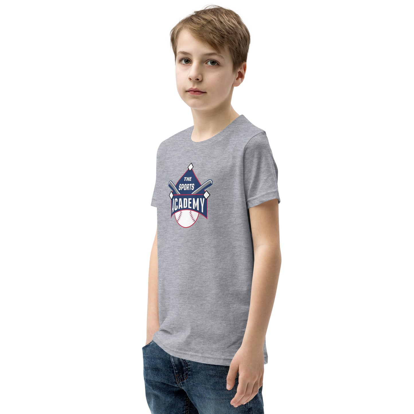 The Sports Academy Logo. Youth Short Sleeve T-Shirt