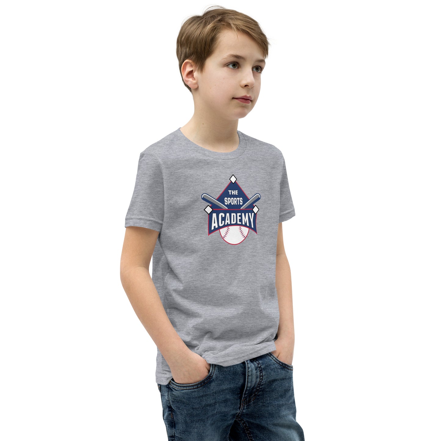 The Sports Academy Logo. Youth Short Sleeve T-Shirt