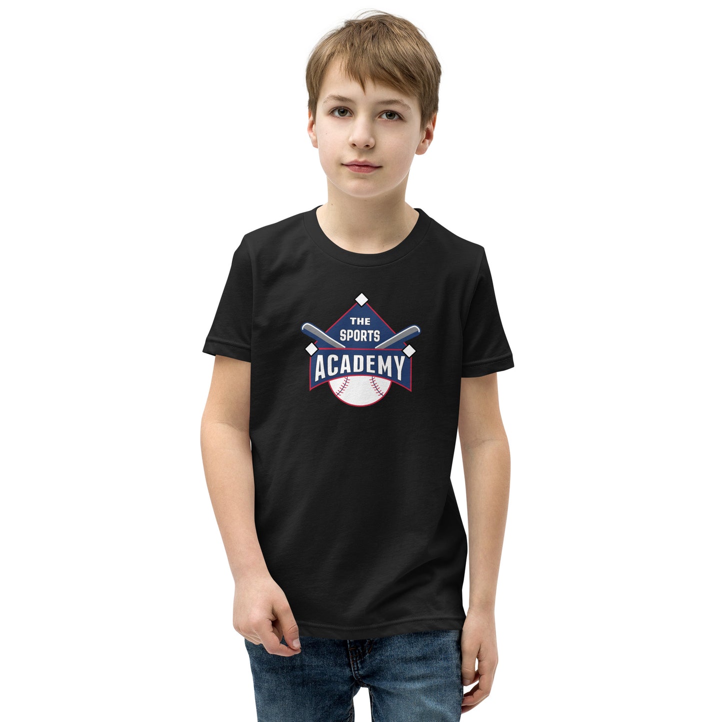 The Sports Academy Logo. Youth Short Sleeve T-Shirt