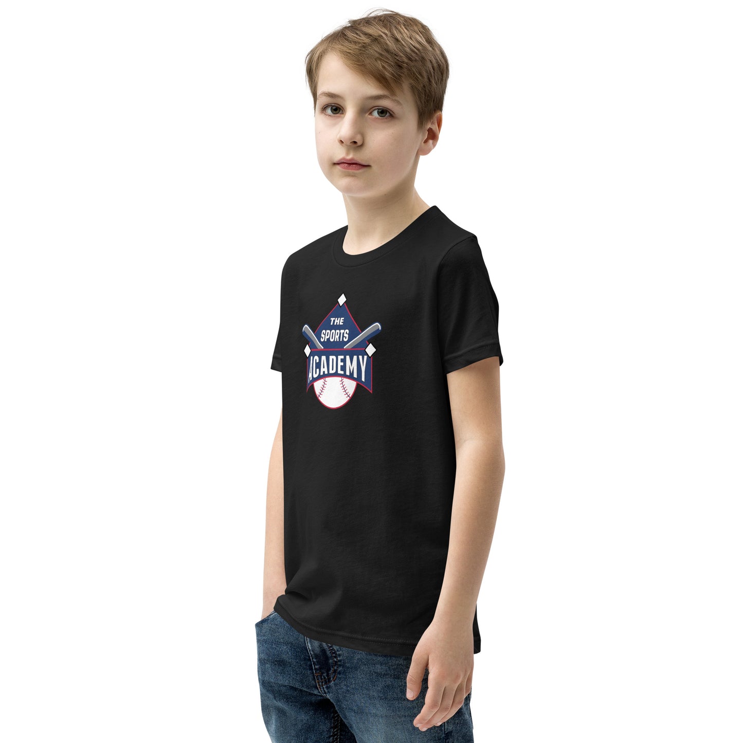 The Sports Academy Logo. Youth Short Sleeve T-Shirt
