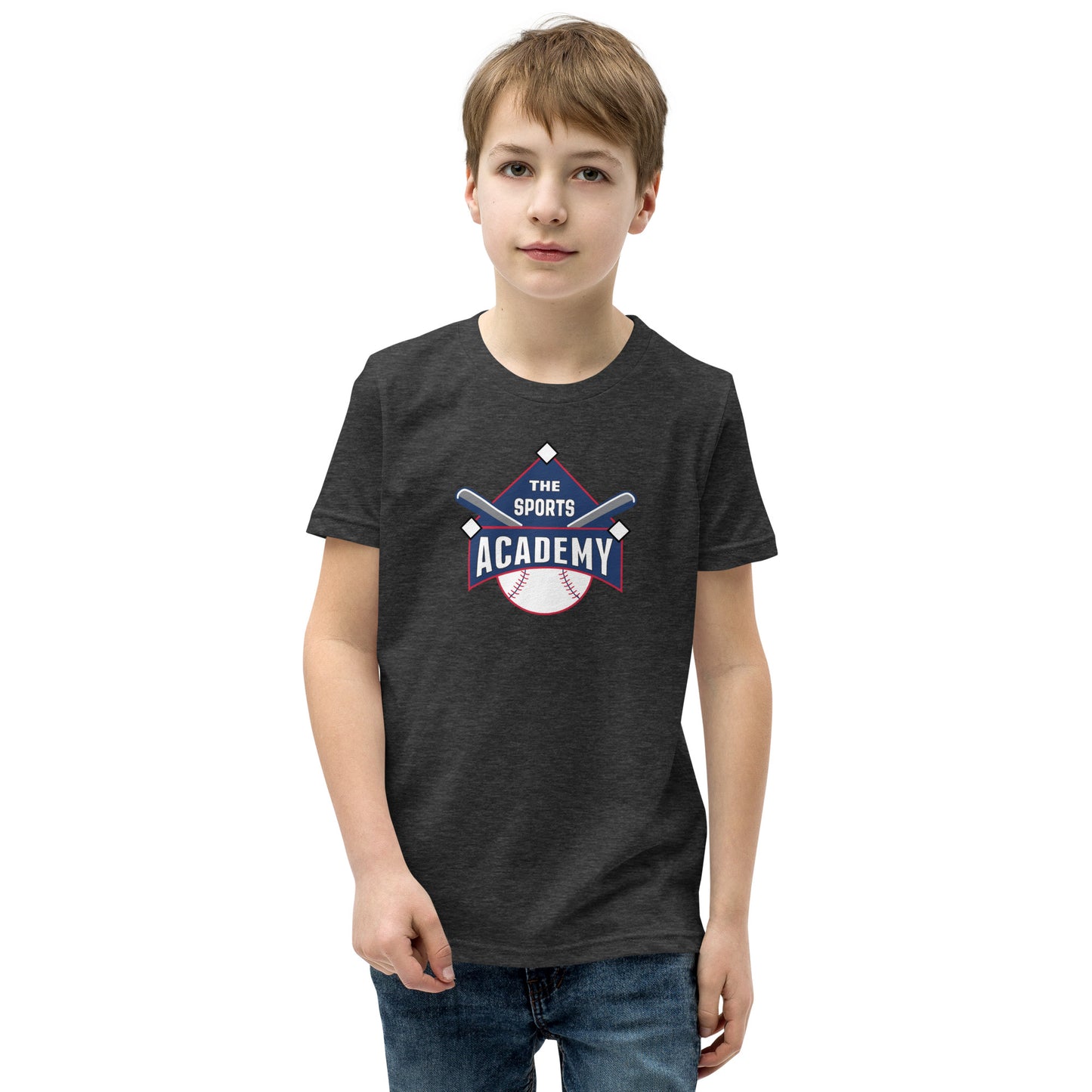 The Sports Academy Logo. Youth Short Sleeve T-Shirt