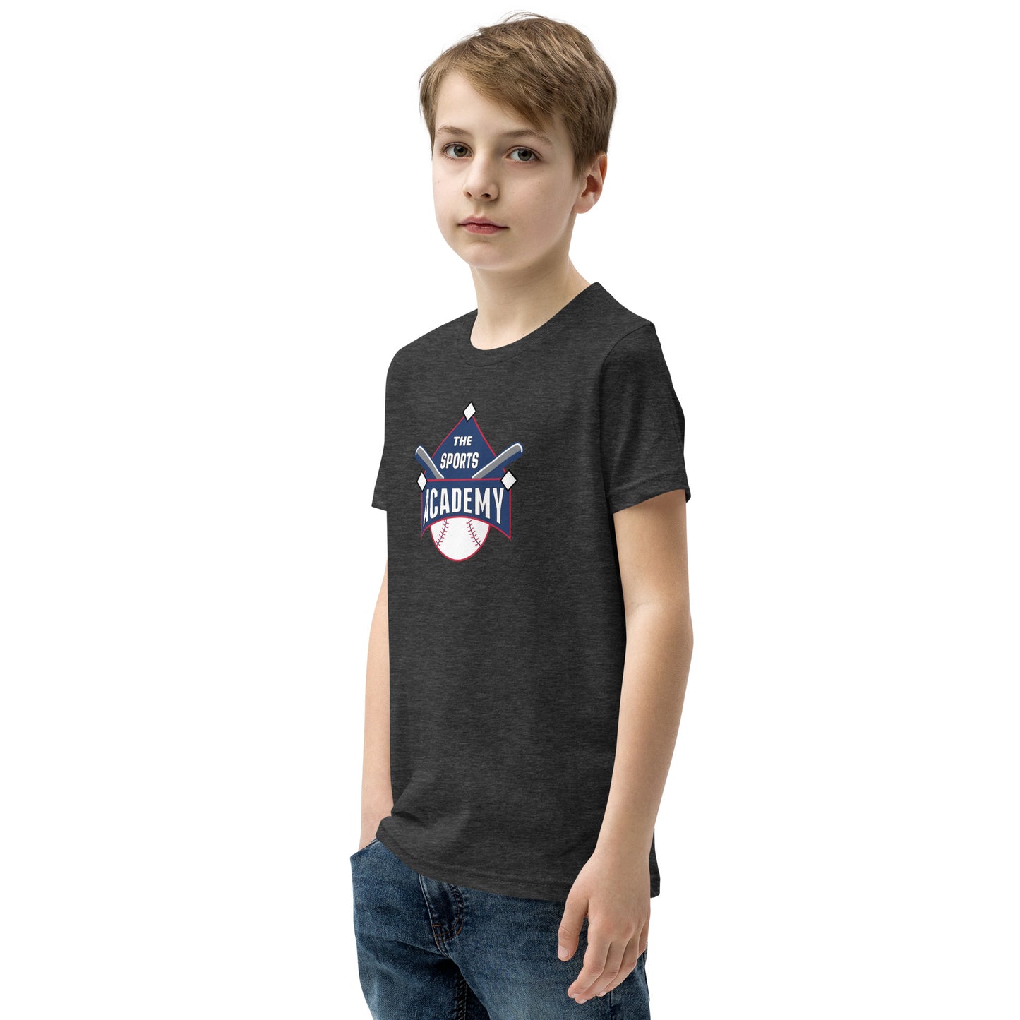 The Sports Academy Logo. Youth Short Sleeve T-Shirt