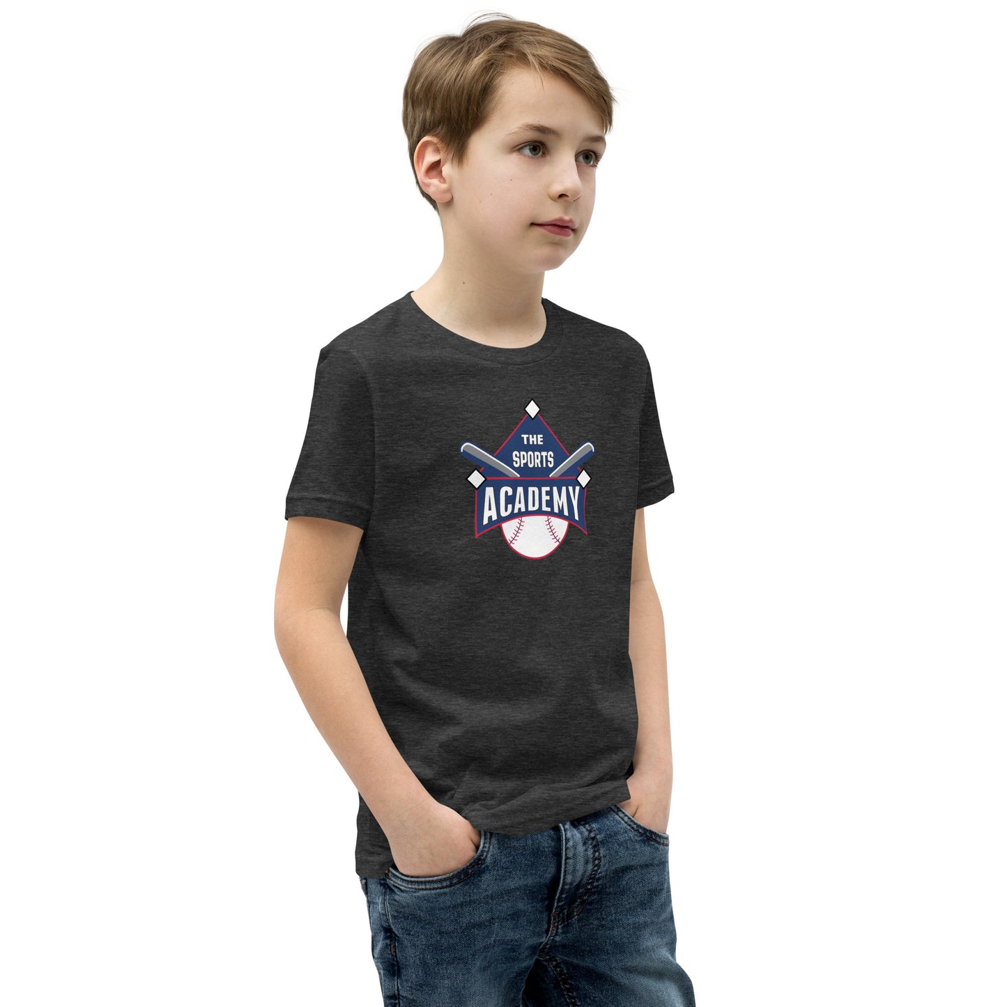 The Sports Academy Logo. Youth Short Sleeve T-Shirt