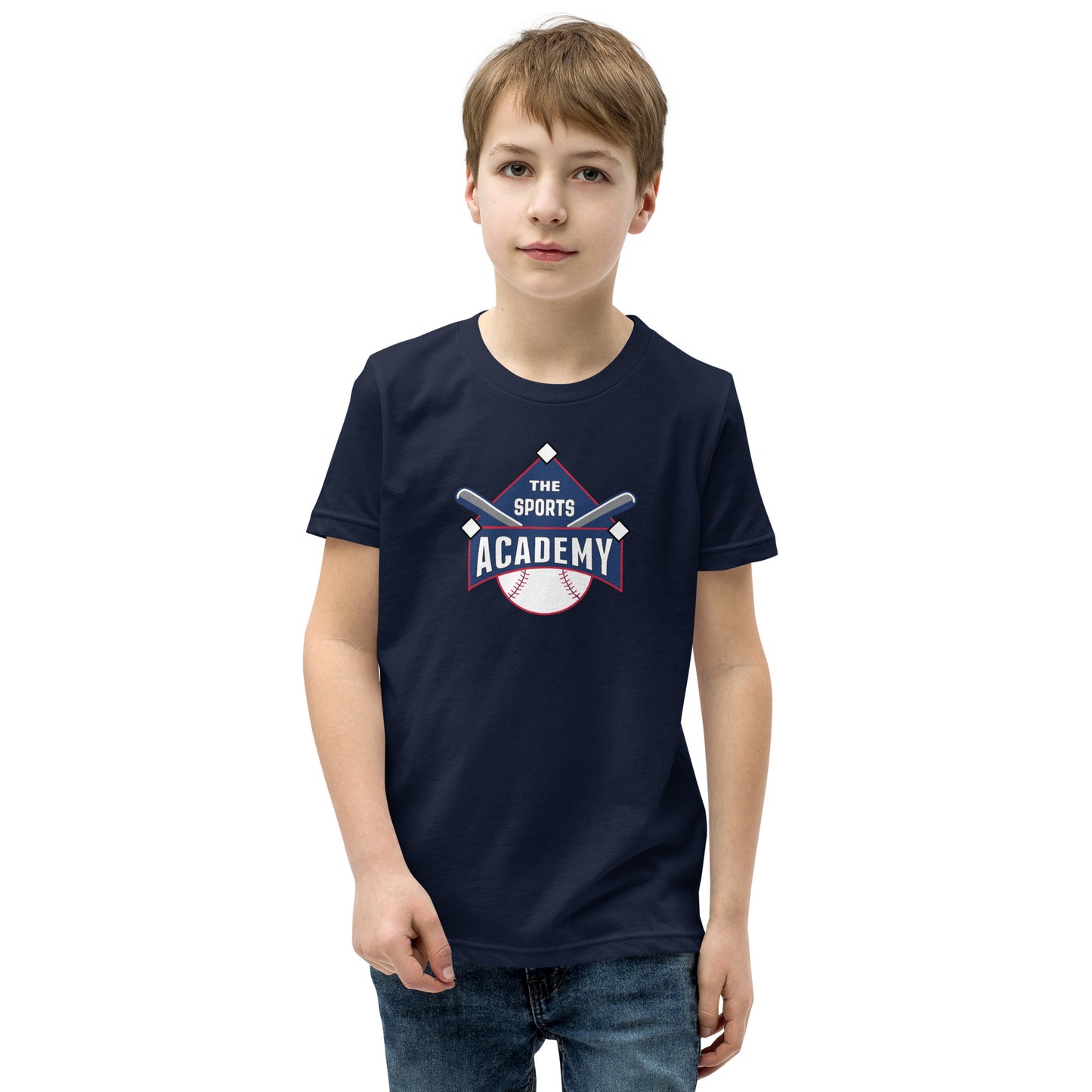 The Sports Academy Logo. Youth Short Sleeve T-Shirt