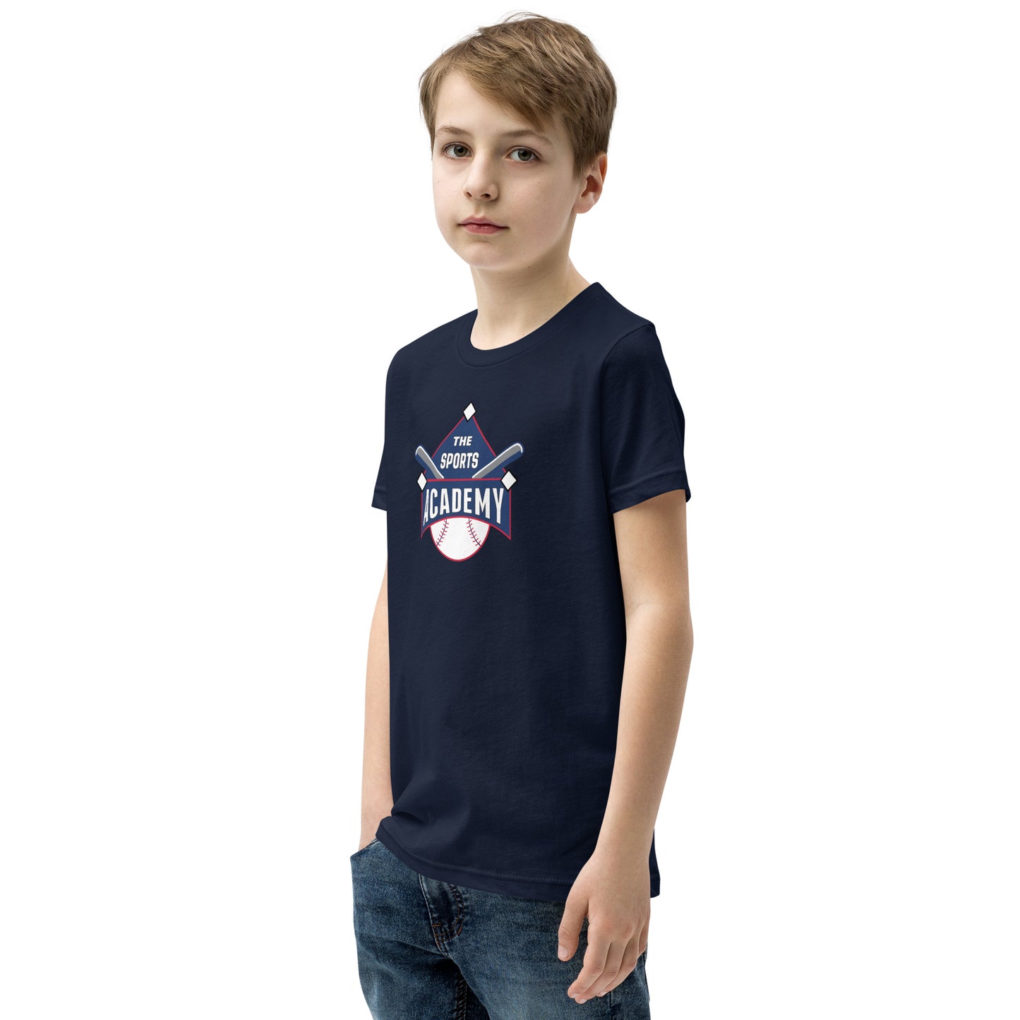 The Sports Academy Logo. Youth Short Sleeve T-Shirt