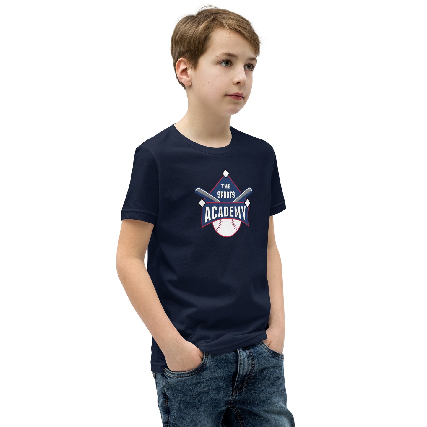 The Sports Academy Logo. Youth Short Sleeve T-Shirt