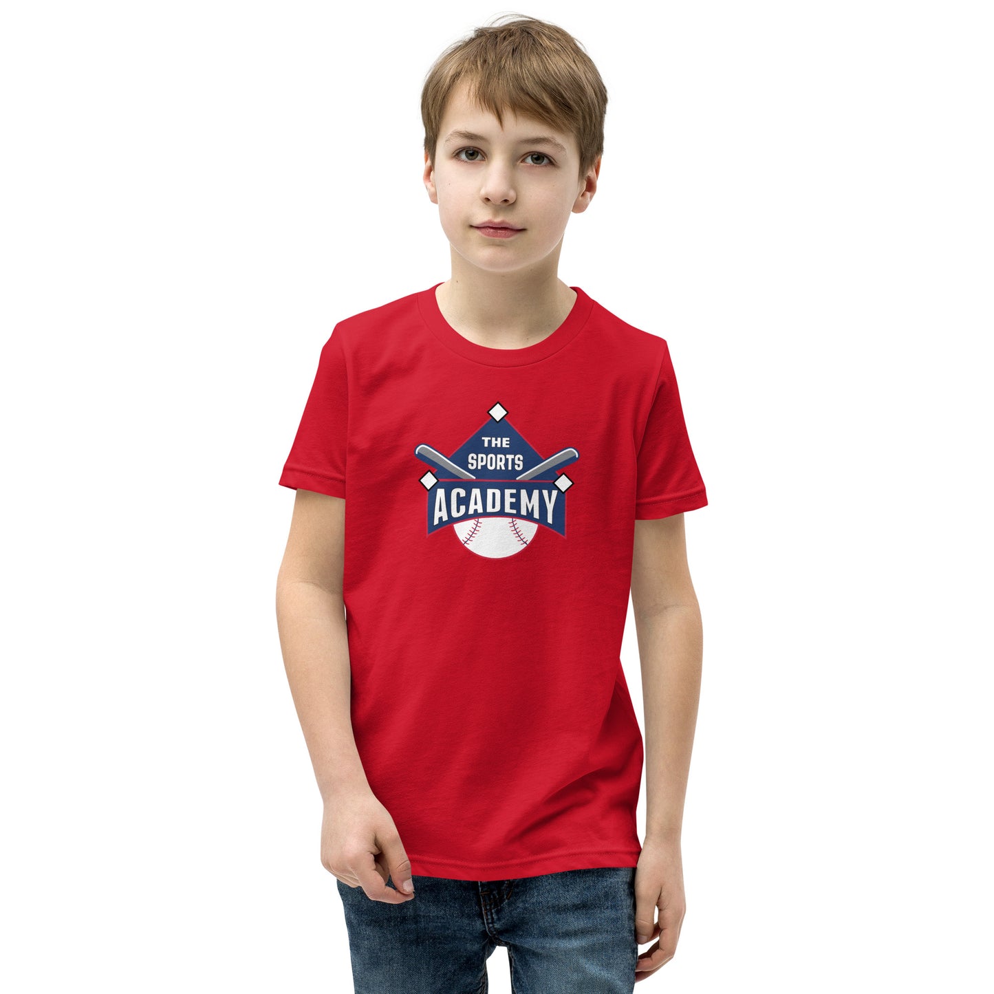 The Sports Academy Logo. Youth Short Sleeve T-Shirt