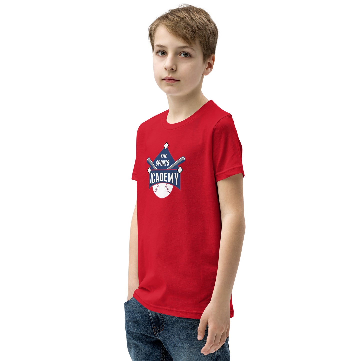 The Sports Academy Logo. Youth Short Sleeve T-Shirt