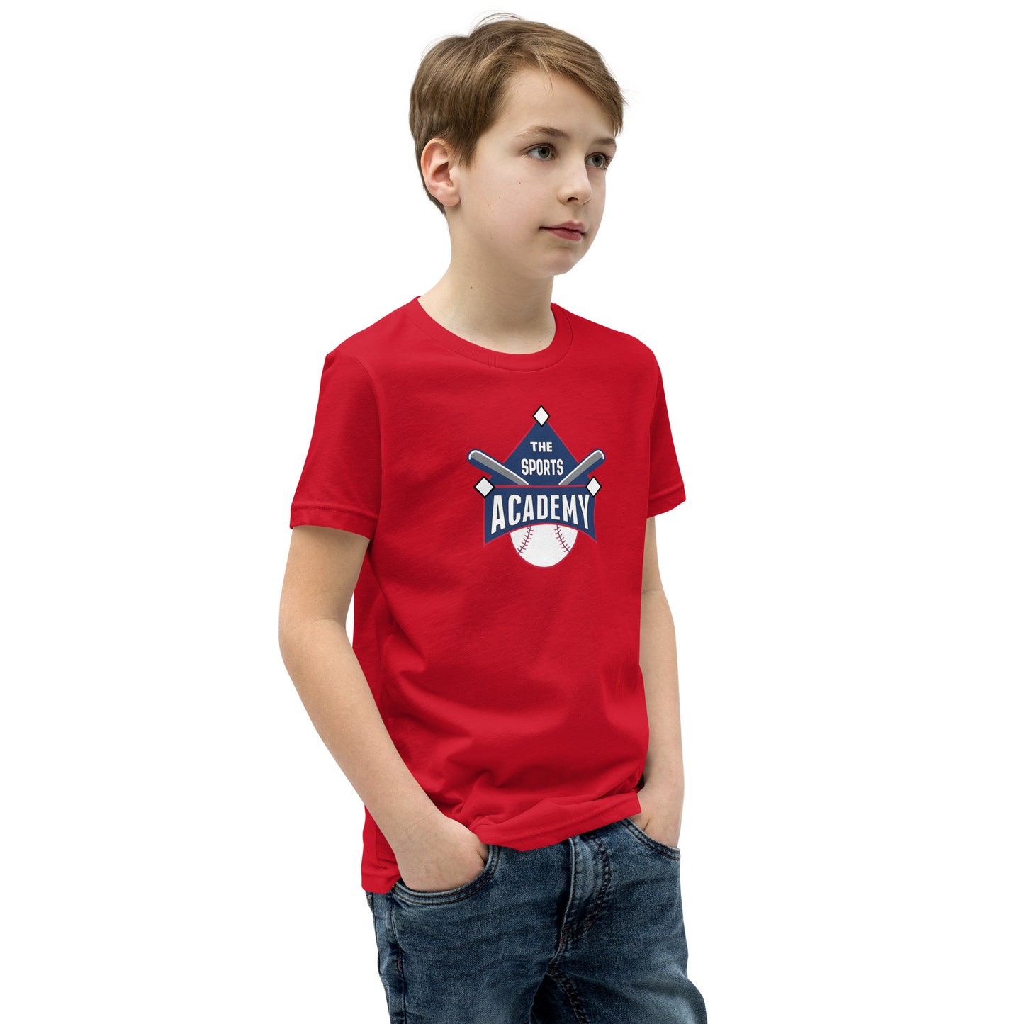 The Sports Academy Logo. Youth Short Sleeve T-Shirt
