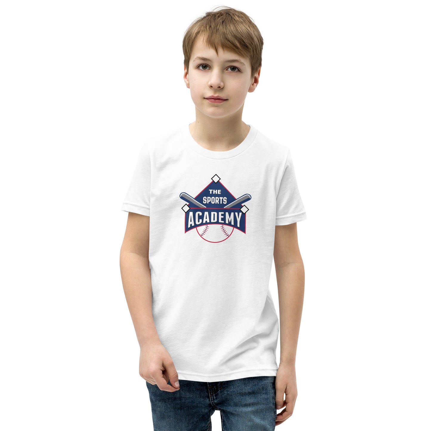 The Sports Academy Logo. Youth Short Sleeve T-Shirt