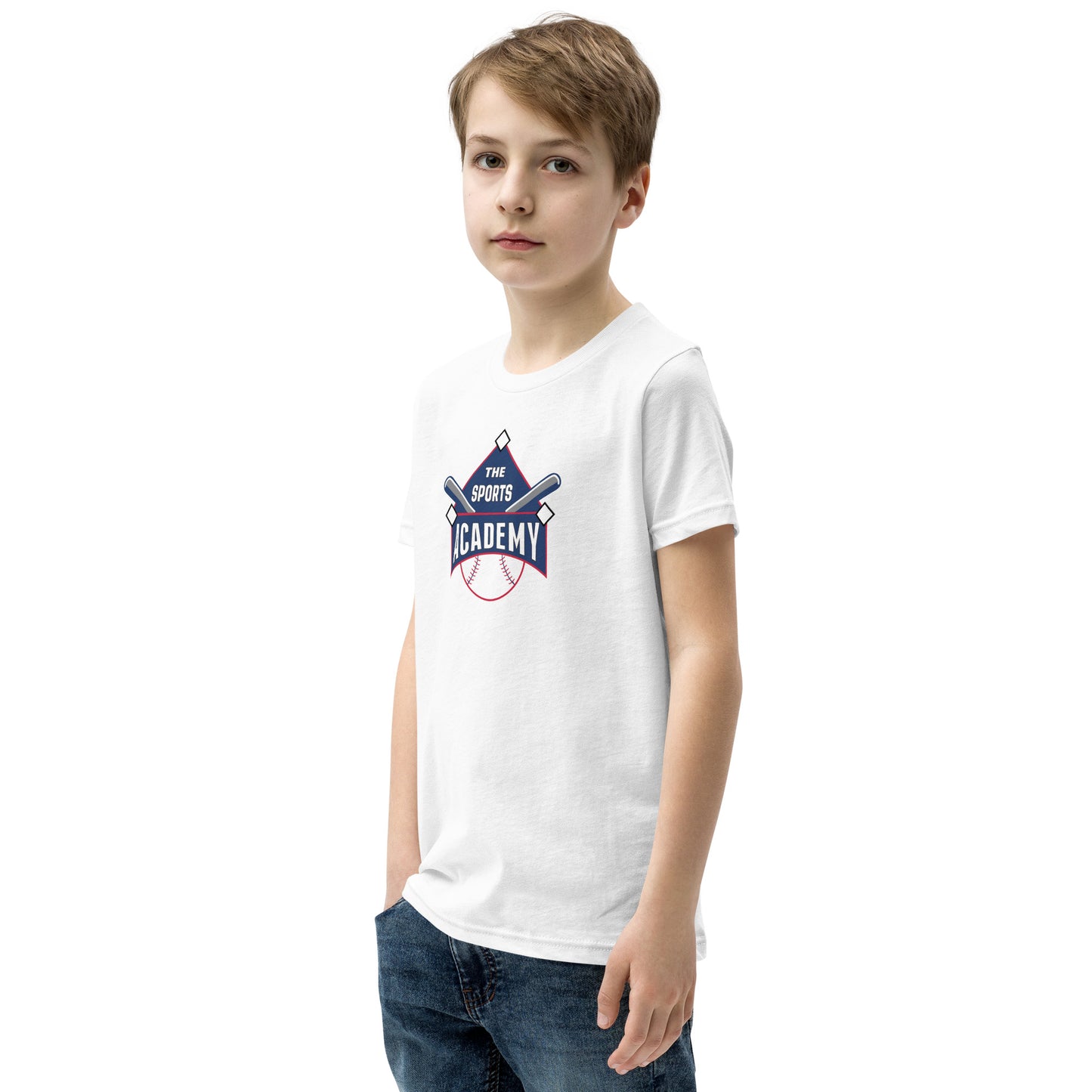 The Sports Academy Logo. Youth Short Sleeve T-Shirt