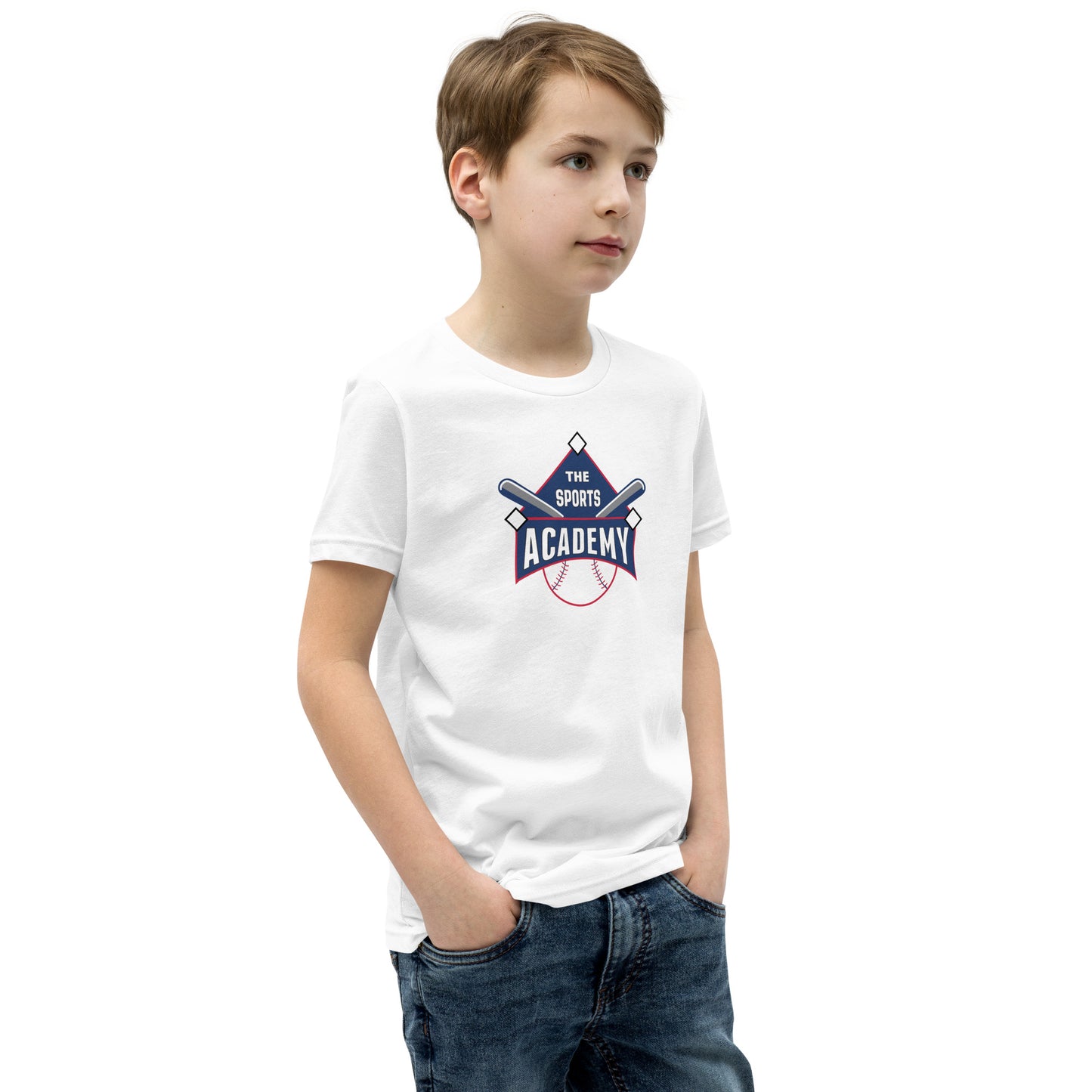 The Sports Academy Logo. Youth Short Sleeve T-Shirt