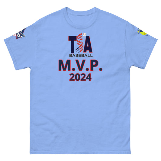T.S.A. Baseball "M.V.P. 2 sleeve logos. Unisex classic tee