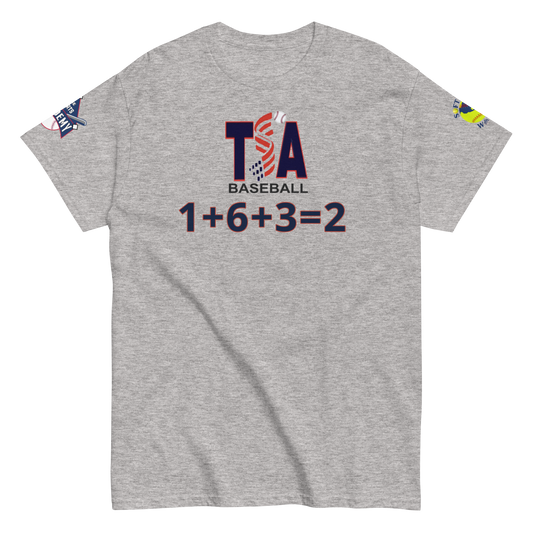T.S.A. Baseball. 1+6+3=2. Unisex classic tee