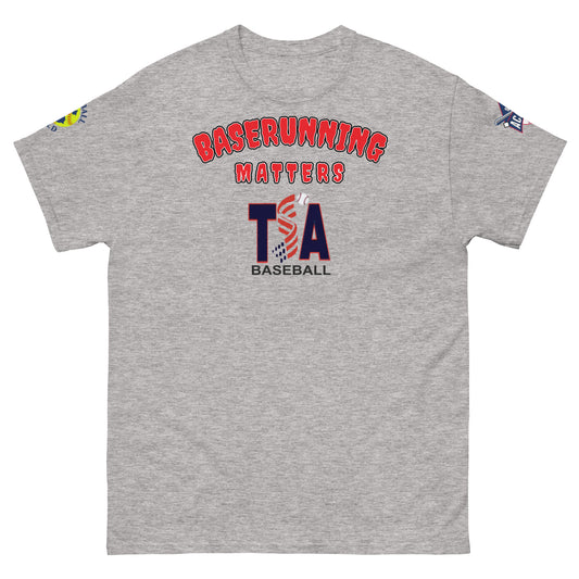 T.S.A. Baseball "Baserunning Matters" 2024 Unisex classic tee