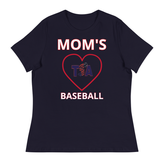 Women's Mom's Love T.S.A. Baseball Relaxed T-Shirt