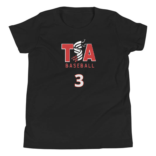 T.S.A. Baseball #3. Youth Short Sleeve T-Shirt